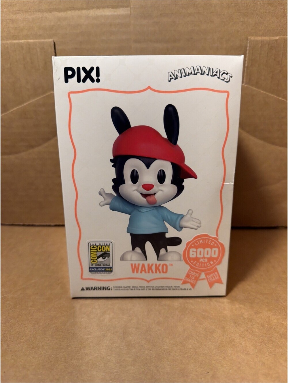 Animaniacs x Thrilljoy PIX! Wakko SDCC 2025 Official CON Sticker LE 6000
